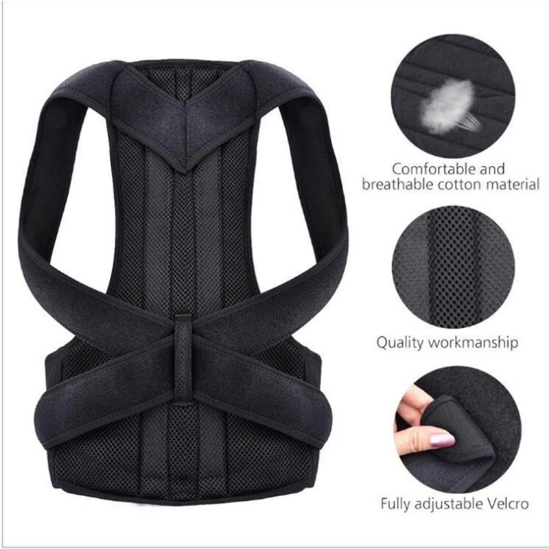 Premium Posture Corrector Adjustable Spine Alignment & Lower Back Support Brace