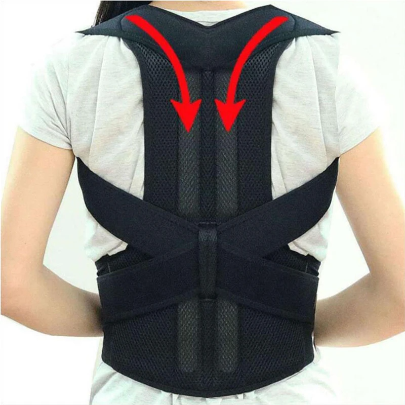Premium Posture Corrector Adjustable Spine Alignment & Lower Back Support Brace