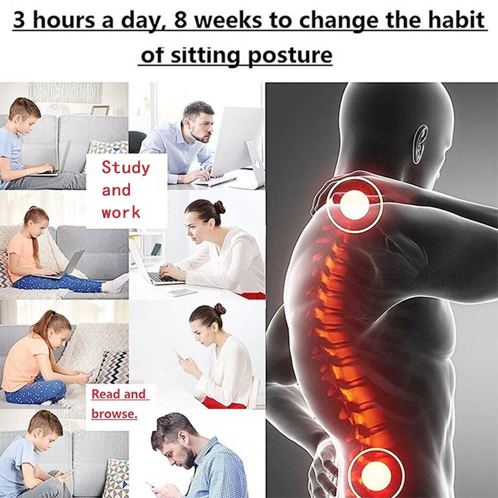 Premium Posture Corrector Adjustable Spine Alignment & Lower Back Support Brace